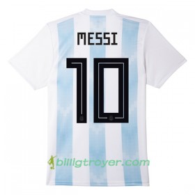 Billige Fotballdrakter Argentina Messi 10 VM 2018 Hjemmedraktsett